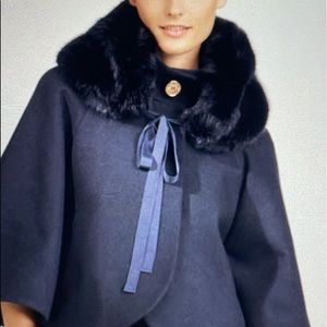 Elie Tahari Nadia Faux Fur Coat